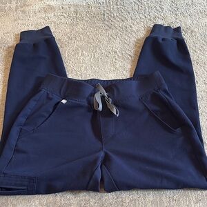 Figs Navy Jogger Scrub pants with Drawstring